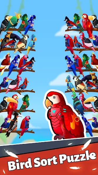 Bird Puzzle - Color Game  [МОД Unlimited Money] Screenshot 3