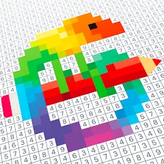 Скачать взлом Pixel Art - Color by Number (Пиксельное искусство)  [МОД Mega Pack] - полная версия apk на Андроид