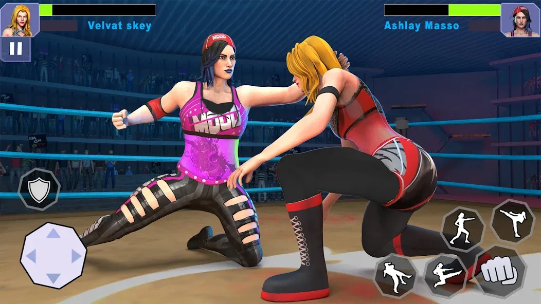 Bad Girls Wrestling Game  [МОД Unlocked] Screenshot 4