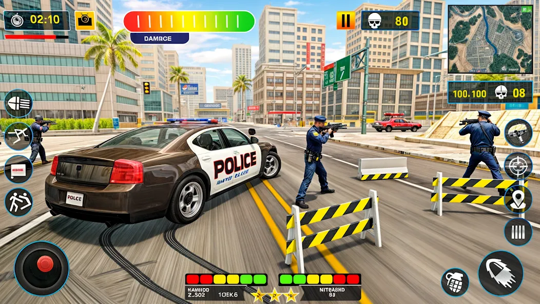 US Police Shooting Crime City  [МОД Unlocked] Screenshot 2