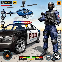 Скачать взломанную US Police Shooting Crime City  [МОД Unlocked] - последняя версия apk на Андроид