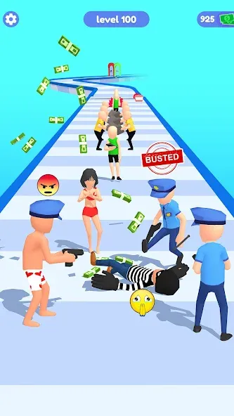 Thief Run Race 3D: Fun Race  [МОД Mega Pack] Screenshot 4