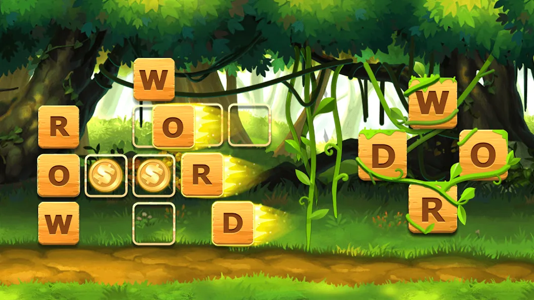 Word Crossword Puzzle  [МОД Бесконечные монеты] Screenshot 1