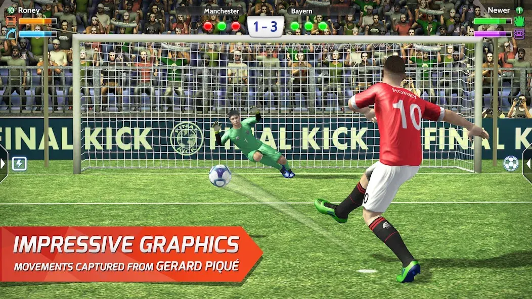 Final Kick: Online Soccer (Финаль кик)  [МОД Unlocked] Screenshot 1