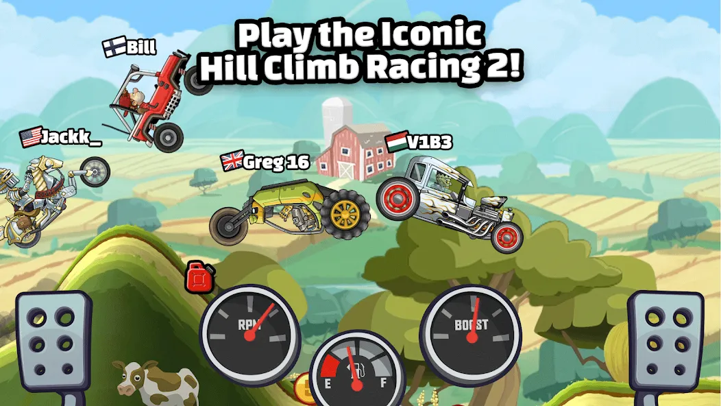 Hill Climb Racing 2 (Хилл Клаим Рейсинг 2)  [МОД Много денег] Screenshot 1