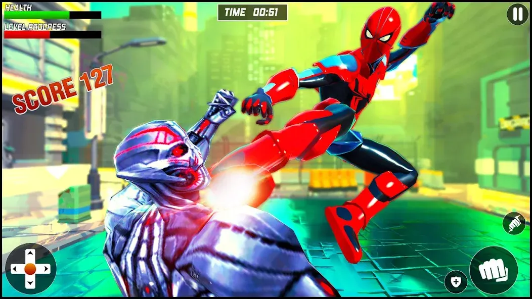 Strange Robot Spider hero Game  [МОД Все открыто] Screenshot 3