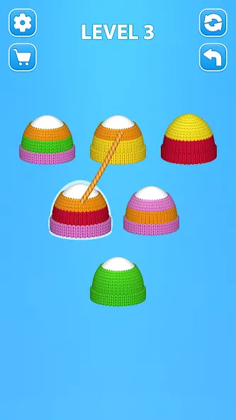 Cozy Knitting: Sorting games (Кози Ниттинг)  [МОД Много монет] Screenshot 1