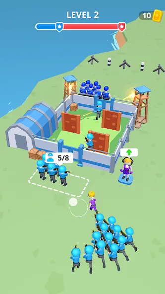 Army War Camp—Battle Game  [МОД Много монет] Screenshot 2