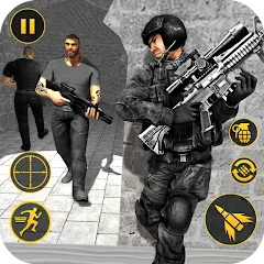 Взлом Anti Terrorist Shooting Game  [МОД Меню] - последняя версия apk на Андроид