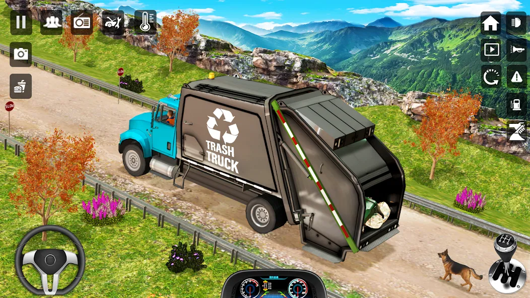 Trash Truck Games Simulator 3D  [МОД Бесконечные монеты] Screenshot 2