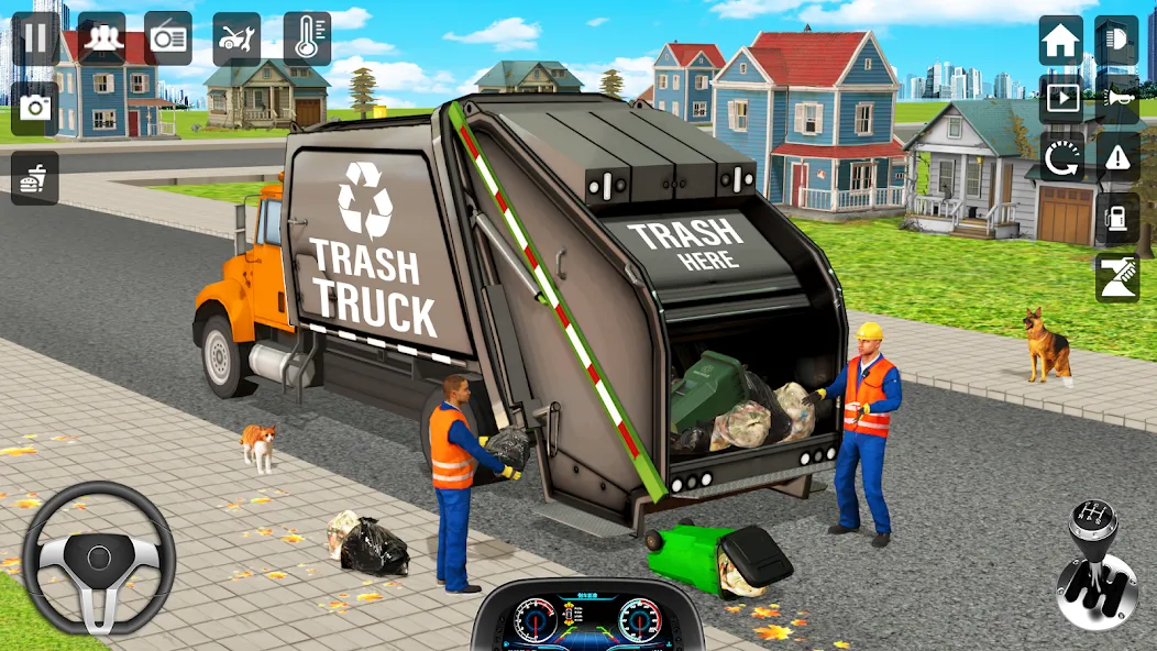 Trash Truck Games Simulator 3D  [МОД Бесконечные монеты] Screenshot 4