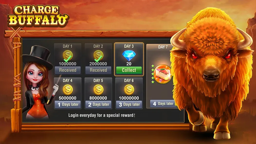 Charge Buffalo Slot-TaDa Games (Чардж Буффало Слот)  [МОД Unlocked] Screenshot 3