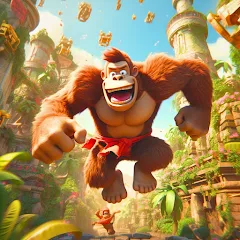 Взлом Monkey jungle run kong gorilla  [МОД Все открыто] - последняя версия apk на Андроид