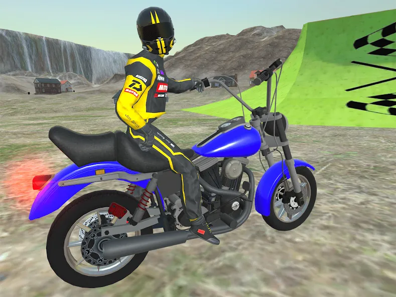 Moto bike Driving: Mega Ramp  [МОД Много монет] Screenshot 1