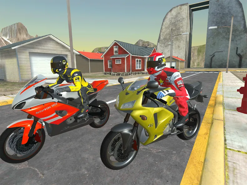 Moto bike Driving: Mega Ramp  [МОД Много монет] Screenshot 2