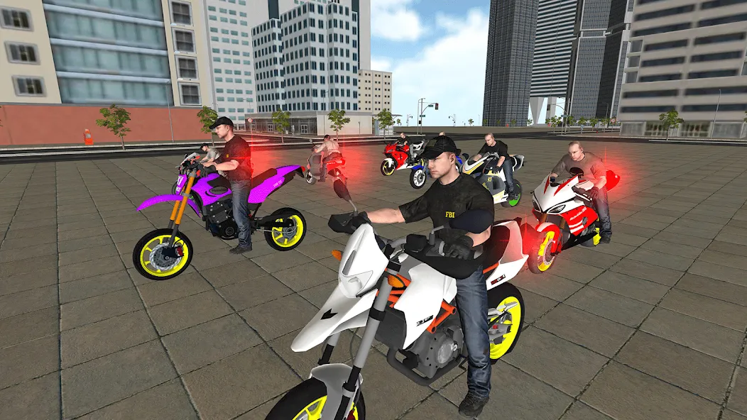 Bike Driving: Police Chase  [МОД Много монет] Screenshot 1