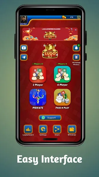 Ludo RJ - Play Ludo And Win (Лудо РДжей)  [МОД Много монет] Screenshot 1