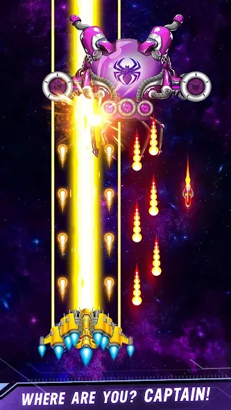 Space shooter - Galaxy attack (Спейс шутер)  [МОД Mega Pack] Screenshot 2