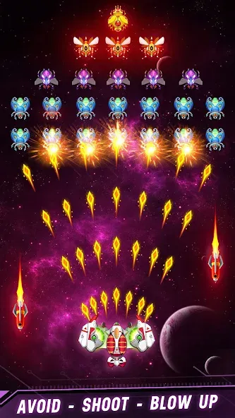 Space shooter - Galaxy attack (Спейс шутер)  [МОД Mega Pack] Screenshot 5