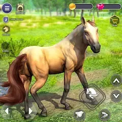 Взлом Virtual Wild Horse Family Sim (Виртуальное семейство диких лошадей)  [МОД Unlimited Money] - последняя версия apk на Андроид