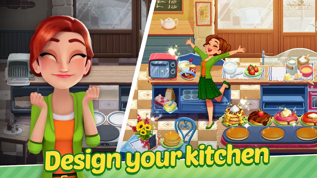 Delicious World - Cooking Game (Делишес Ворлд)  [МОД Menu] Screenshot 1