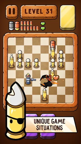 Bullet Chess: Board Shootout (Бюллет чесс)  [МОД Много монет] Screenshot 4