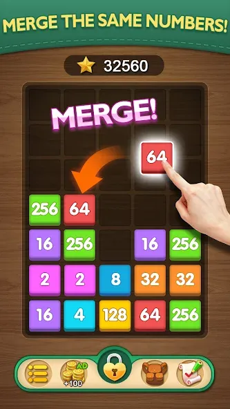 Merge Puzzle - Number Games (Мердж Пазл)  [МОД Unlimited Money] Screenshot 1