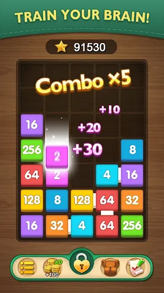 Merge Puzzle - Number Games (Мердж Пазл)  [МОД Unlimited Money] Screenshot 3