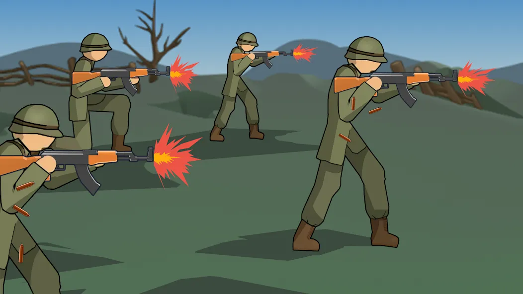 Stickman WW2 (Стикмэн Вторая Мировая война)  [МОД Меню] Screenshot 3