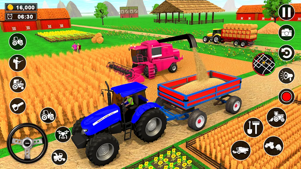 Real Tractor Driving Simulator (Реальный симулятор вождения трактора)  [МОД Бесконечные монеты] Screenshot 5