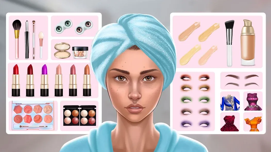 DIY Makeup: Beauty Makeup Game  [МОД Много денег] Screenshot 4