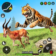 Скачать взломанную Tiger Games: Tiger Sim Offline  [МОД Бесконечные деньги] - полная версия apk на Андроид