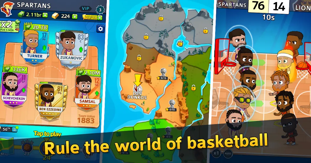 Idle Five Basketball tycoon (Айдл Файв Баскетбольный тайкун)  [МОД Все открыто] Screenshot 1