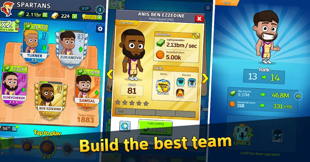 Idle Five Basketball tycoon (Айдл Файв Баскетбольный тайкун)  [МОД Все открыто] Screenshot 2