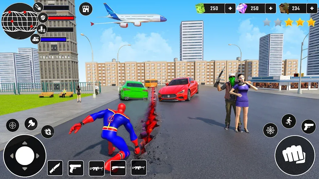 Miami Superhero: Spider Games  [МОД Много монет] Screenshot 4