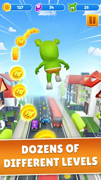 Gummy Bear Run: Running Games (Гамми Бер Ран)  [МОД Unlimited Money] Screenshot 1