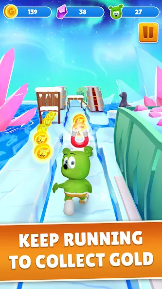 Gummy Bear Run: Running Games (Гамми Бер Ран)  [МОД Unlimited Money] Screenshot 2