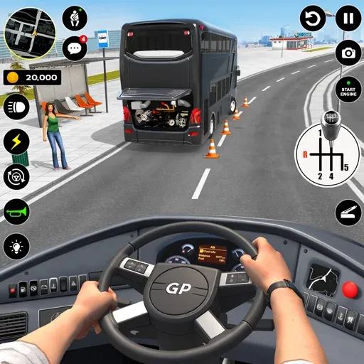 Bus Simulator : 3D Bus Games (Бас Драйвинг Симулятор ПВП Игра)  [МОД Menu] Screenshot 1