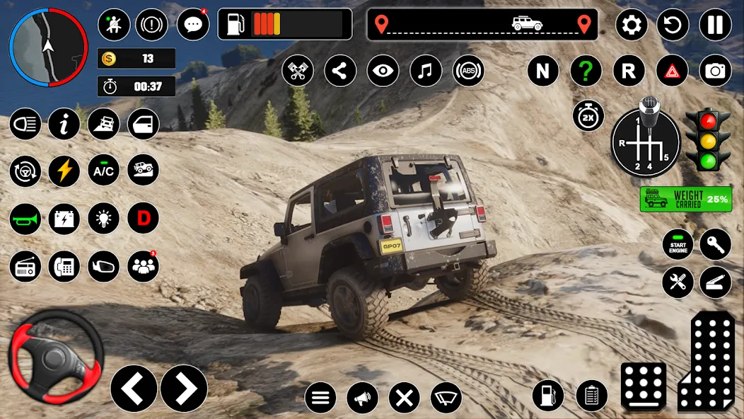 Offroad Jeep Driving & Parking  [МОД Unlocked] Screenshot 4