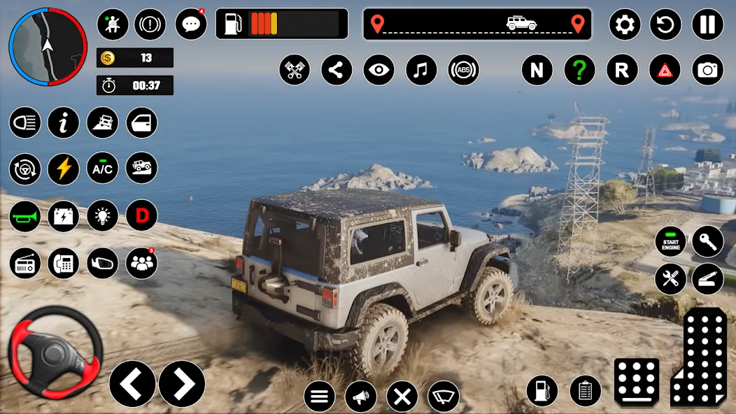 Offroad Jeep Driving & Parking  [МОД Unlocked] Screenshot 5