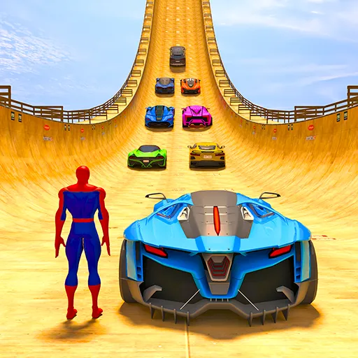 Superhero Car: Mega Ramp Games (Рамп Кар Гейм)  [МОД Бесконечные деньги] Screenshot 2