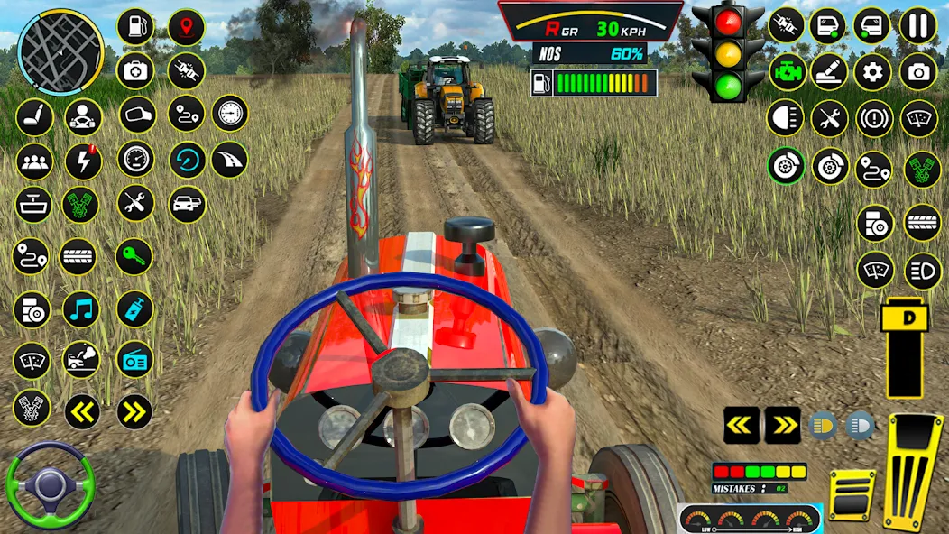 Farming Tractor Game Simulator (Фарминг Трактор Игра Симулятор)  [МОД Unlimited Money] Screenshot 1