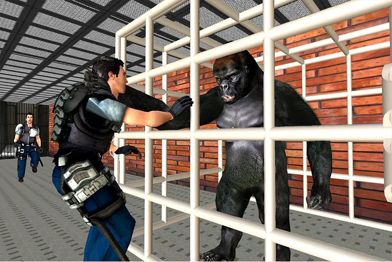 Gorilla Smash City Escape Jail  [МОД Бесконечные монеты] Screenshot 3