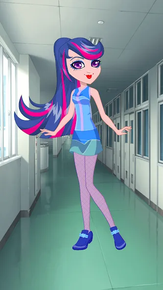 Pony College Student Dress Up (Пони Студент Колледжа Одеваются)  [МОД Бесконечные деньги] Screenshot 1