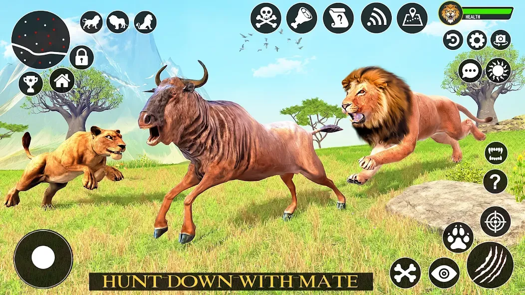 Ultimate Lion Simulator Game (Лайон Симулятор)  [МОД Меню] Screenshot 4