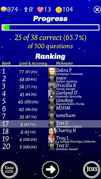 Jesus Bible Trivia Games Quiz (Джизус Библ Тривиа Геймс Квиз)  [МОД Много монет] Screenshot 5