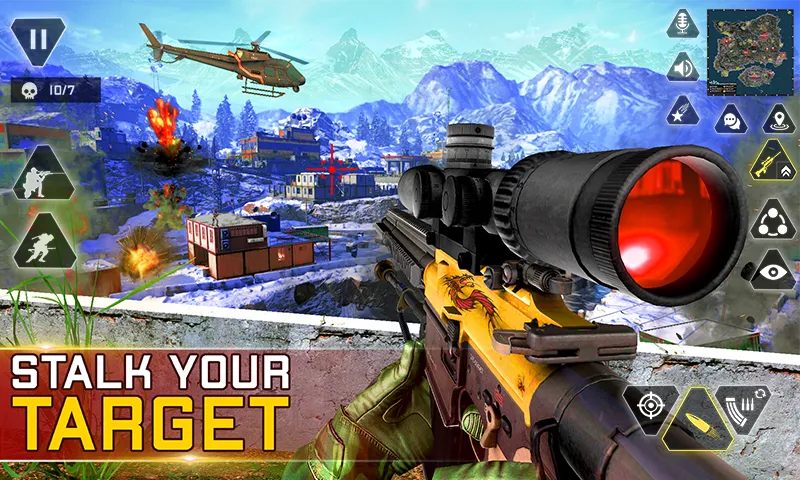 Sniper Gun Shooting game (ИГИ Снайпер Оружие Стрелялки Игры)  [МОД Unlocked] Screenshot 2