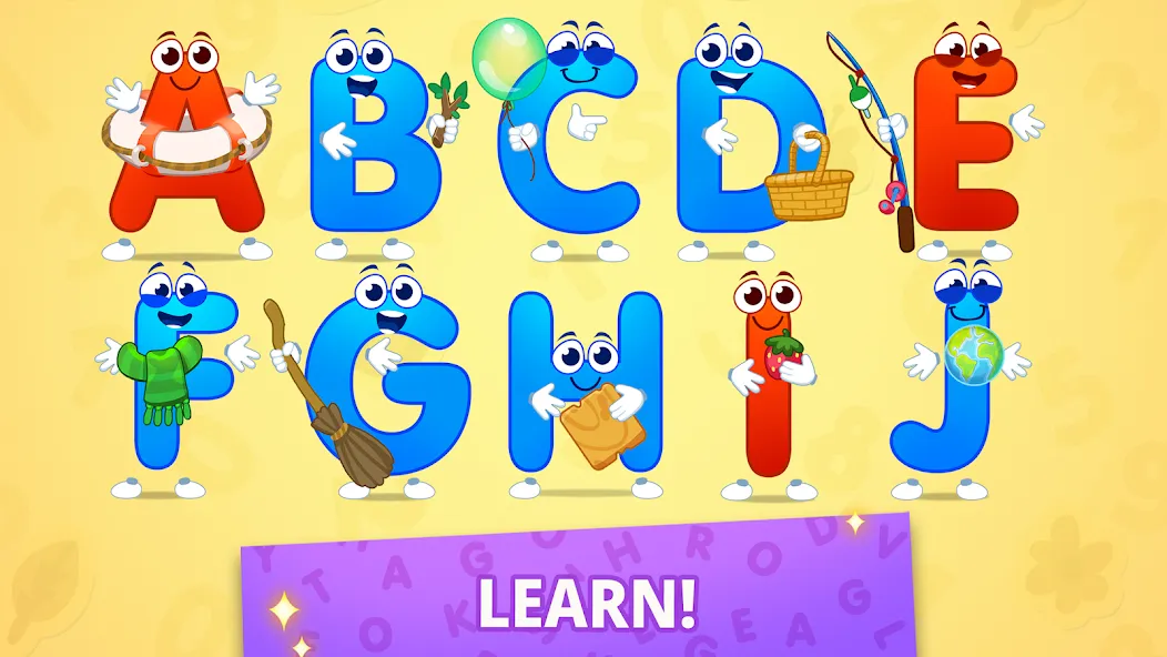 ABC kids! Alphabet, letters  [МОД Бесконечные деньги] Screenshot 3