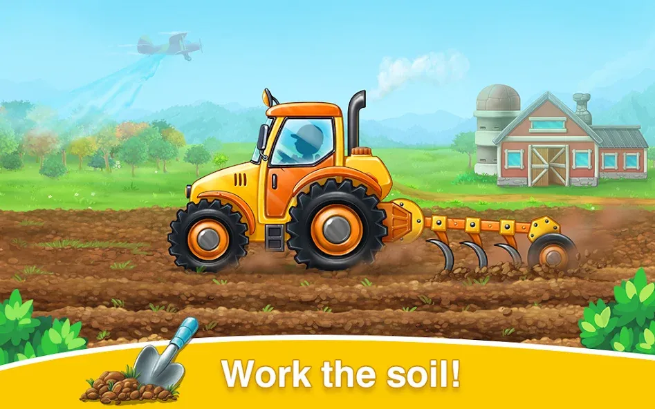 Farm land & Harvest Kids Games  [МОД Unlocked] Screenshot 2