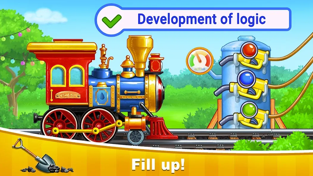 Train Games for Kids: station  [МОД Бесконечные монеты] Screenshot 2